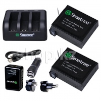 Комплект элементов питания Smatree SM-003, для экш-камер GoPro HERO4