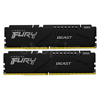 DDR-5 DIMM 16 GB 5600 MHz Kingston Fury Beast XMP, 2x 8 GB Kit, Black, BOX (KF556C40BBK2-16)