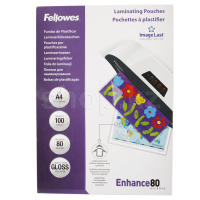 Пленка для ламинирования Fellowes FS-53061, A4, 80 мкм, глянцевая, (100 шт.)