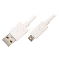 Кабель интерфейсный для Micro USB Usams SJ-690, 1m., White