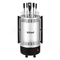 Электрошашлычница Kitfort KT-1406, Steel-Black