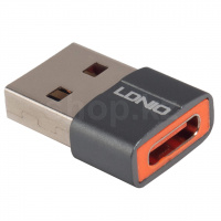 Переходник USB - USB Type-C LDNIO LC150, Grey