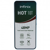 Смартфон Infinix HOT 10T, 128Gb, Blue (X689C)