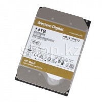 Жесткий диск HDD 14000 Gb Western Digital (WD141KRYZ), 3.5", 512Mb, SATA III, Gold