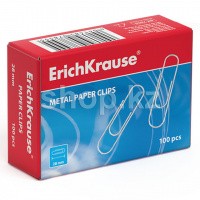 Скрепки канцелярские ErichKrause 7855, 100шт