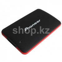 Внешний SSD накопитель 480Gb, Pioneer APS-XS03, Black-Red