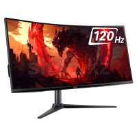 Монитор 34" Acer Curved Nitro XZ340CUJ0bmiiphx, Black-Red