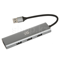 USB HUB 4-port USB 3.0 X-Game XGH-404, Grey