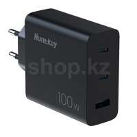 Зарядное устройство HuntKey HKC10020050-0B3, сеть, для USB-устройств, Black