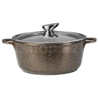 Кастрюля Lara Choco LR02-203, 22 см, 3.1 л, с крышкой