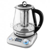 Чайник Kitfort KT-646, Steel-Black