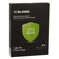 Антивирус Dr. Web Security Space GOLD, 36 мес., 1 ПК, BOX + 3 месяца подарок