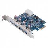 Контроллер PCI-Ex1 to 4хUSB 3.0, Orient NC-3U4PE