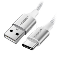 USB Type-C Ugreen 60132, 1.5m, White интерфейс кабелі
