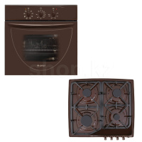 Gefest ЭДВ ДА 602-01 К + СГ СН 1210 К 7, Brown электр пеші + пісіру беті