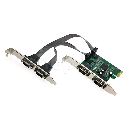 Контроллер PCI-Ex1 to 4хCOM Port, Espada FG-EMT04A-1-BU01