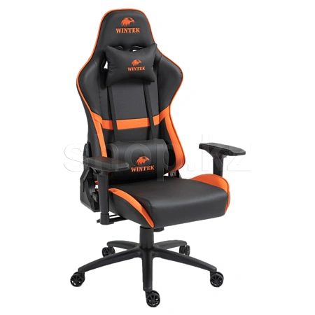 Кресло игровое компьютерное Wintek YX-8045-4D, Black-Orange