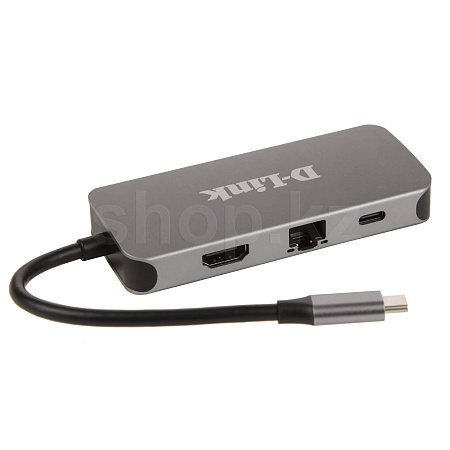 Переходник USB Type-C Multi Function 6in1, D-Link DUB-2335, BOX