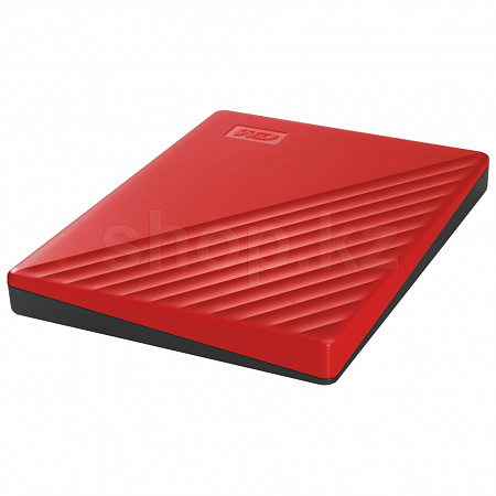 Внешний жесткий диск 2 TB 2.5", Western Digital My Passport WDBYVG0020BRD, Red