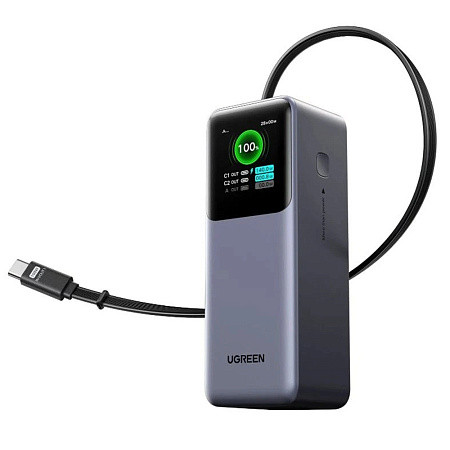 Мобильный аккумулятор Ugreen Nexode PB726, 20000 mAh, Gray