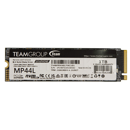SSD накопитель 1 TB Team Group MP44L, M.2, PCIe 4.0