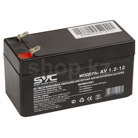 Аккумулятор для ИБП SVC AV1.2-12, 1.2Ah/12V