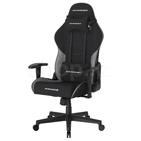 Кресло игровое компьютерное DXRacer Prince GC/LPF24FBC/NG, Black-Grey