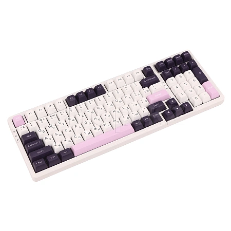 Клавиатура VGN V98Pro V2, Crystal Wine, Violet, USB