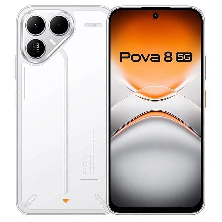 Смартфон Tecno Pova 8 5G, 8 GB, 256 GB, Arc White (LK6)
