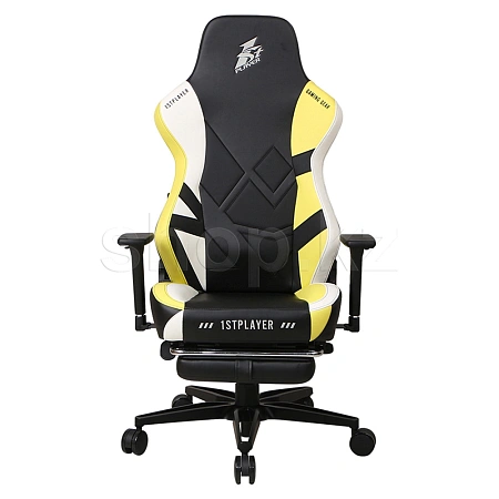 Кресло геймерское 1Stplayer DUKE-FR-BKWHYE, Black-Yellow