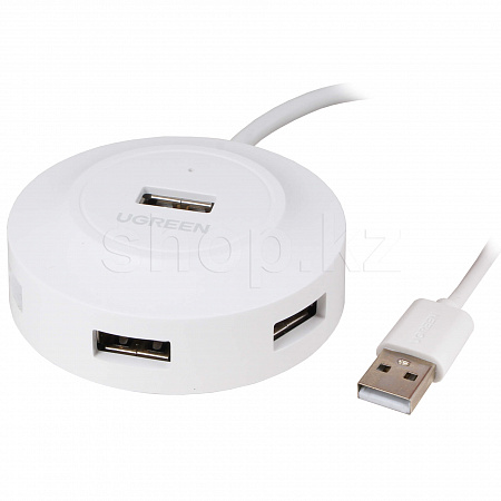 USB HUB 4-port USB 2.0 UGREEN CR106, White