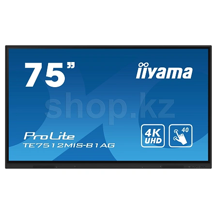 iiyama Pro Lite TE7512MIS-B1AG, Black интерактивті панель