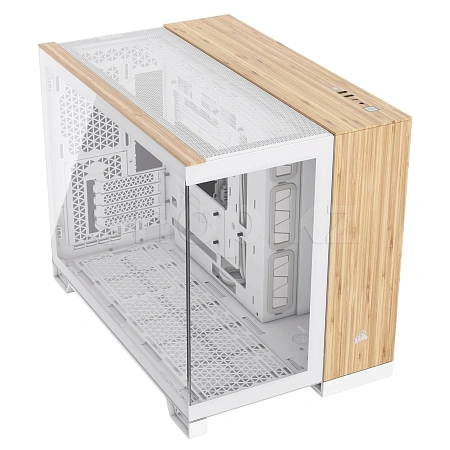 Корпус Corsair 2500X, White - Bamboo Wood