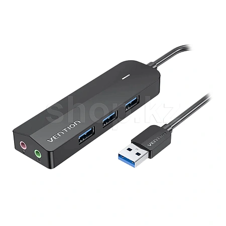 USB HUB 3-port USB Type-A Vention CHIBF, Black
