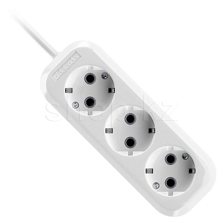 Удлинитель Defender R330, 3 розетки, 3м, White