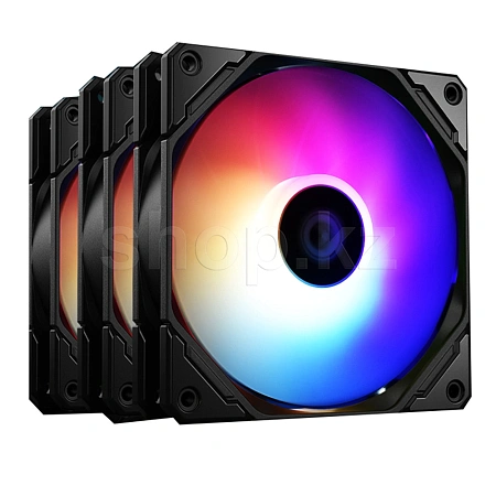 ID-Cooling TF-12025-Pro ARGB Trio, 12cm, Black корпусына арналған желдеткіш