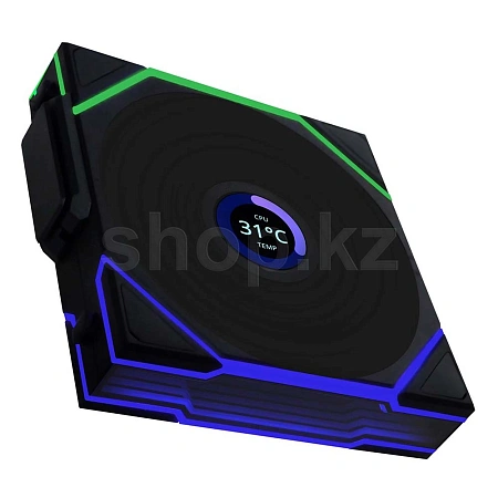 Вентилятор для корпуса Lian Li Uni Fan TL Wireless LCD 120 ARGB Reverse Blade, 12cm, Black