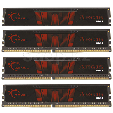 DDR-4 DIMM 32 GB 2400 MHz G.SKILL Aegis, 4x 8 GB Kit, Black, BOX (F4-2400C15Q-32GIS)
