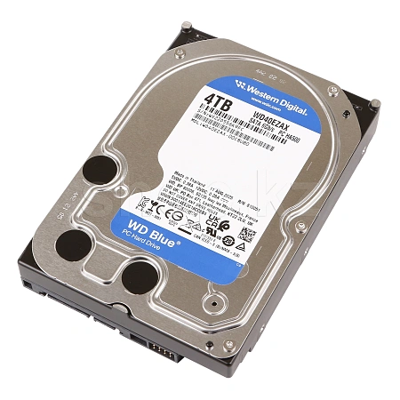Жесткий диск HDD 4 TB Western Digital (WD40EZAX), 3.5", 256 MB, SATA III, Blue