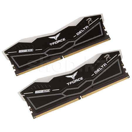 DDR-5 DIMM 64 GB 6000 MHz Team Group T-Force Delta RGB, 2x32 GB Kit, Black, BOX (FF3D564G6000HC38ADC01)