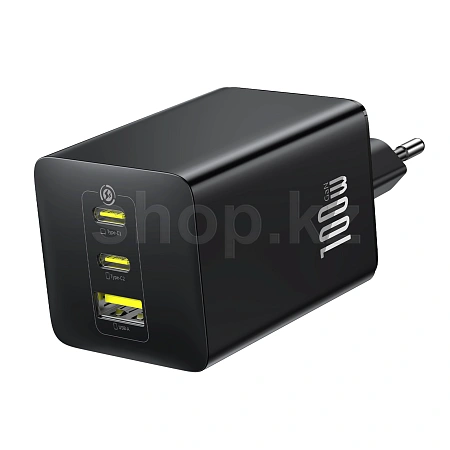 Зарядное устройство Baseus EnerFill FE11 2C+U 100W, сеть, для USB устройств, Cosmic Black