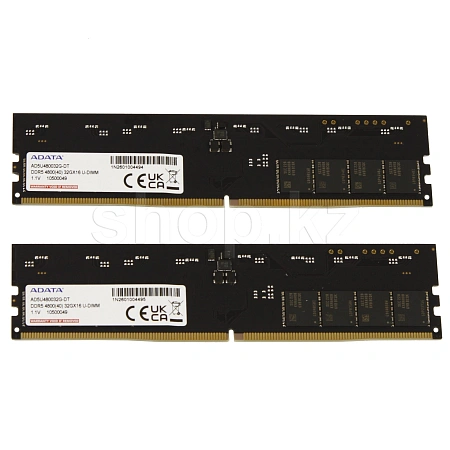 DDR-5 DIMM 64 GB 4800 MHz ADATA, 2x 32 GB Kit, BOX (AD5U480032G-DT)