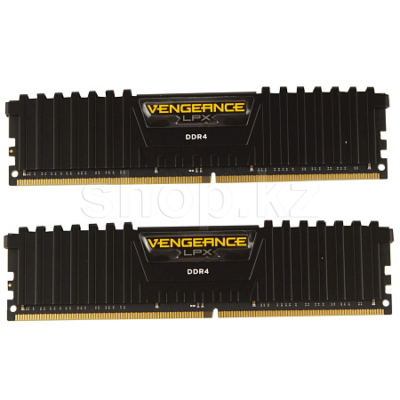 DDR-4 DIMM 32 GB 3600 MHz PC28800 Corsair Vengeance LPX, 2x 16 GB Kit, Black (CMK32GX4M2Z3600C18)