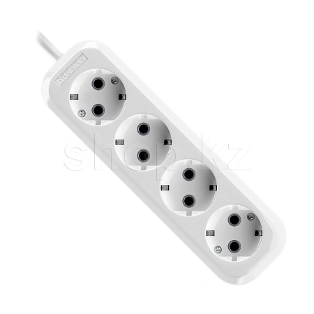 Defender R340, 4 розетки, 2м, White ұзартқышы
