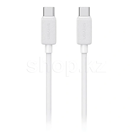 Кабель интерфейсный для USB Type-C - Type-C Usams SJ-691, 1m, White
