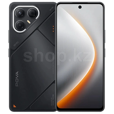Tecno Pova 7 5G, 8 GB, 128 GB, Geek Black (LJ7) смартфоны