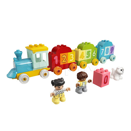 Конструктор Lego, Duplo: Поезд с цифрами - учимся считать