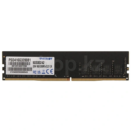 DDR-4 DIMM 16 GB 3200 MHz Patriot Signature Line, BOX (PSD416G320081)