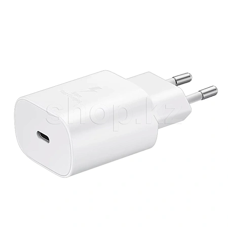Зарядное устройство Samsung для Type-C устройств, сеть, 25Вт , White