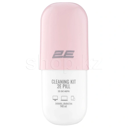2E SK140PN тазалау жинағы, 140 мл спрей + майлық, White-Pink
